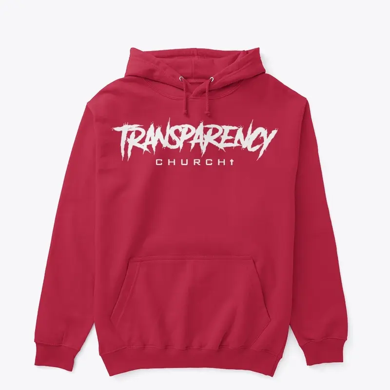 Red Rush Transparency Church Hoodies 